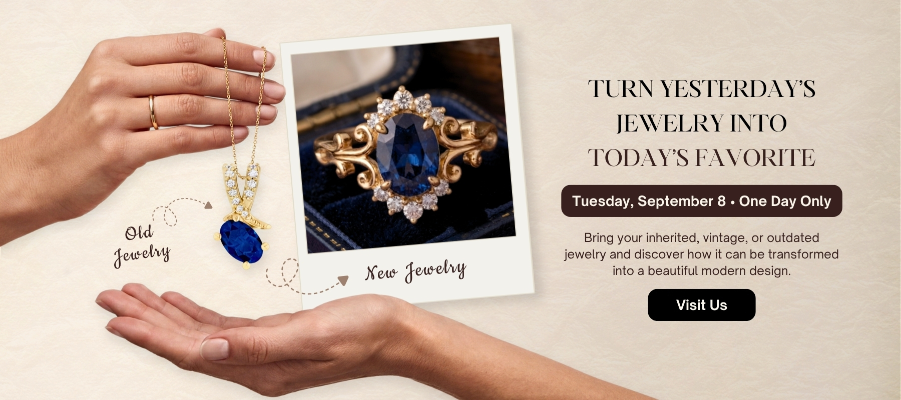 old jewelry transformation-new jewelry design at zembar jeweler
